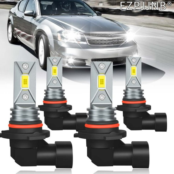 FZPJJNB For Dodge Avenger 2008-2014 LED Headlights Combo 9005 High   9006 Low Beam Kit,6000K Bright White,Z6