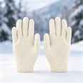 thumbnail image 2 of OGLCCG Winter Gloves for Boys Girls Kids Warm Thermal Stretchy Full Fingers Cotton Knitted Gloves Mittens for Cold Weather Size 3-8, 2 of 4