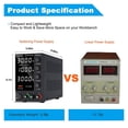 thumbnail image 4 of Adjust DC Power Supply Adjustable Lab Bench Power Source 30V 10A 60V 5A AC Switching Stabilized Bench Source DPS3010U ,Excellent Compatibility, 4 of 7