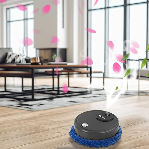Robot trapeador automático para pisos en seco y húmedo | Robot autolimpiable inteligente con rotación de 360°, sistema de prevención de obstáculos y humidificación por pulverización | Limpiador de