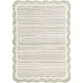 thumbnail image 6 of Wonnitar 5'x7' Scalloped Area Rug for Living Room, Washable Striped Bedroom Rug, Beige Wavy Rug for Dining Room, Nursery, Home Office, Non Slip Soft Low Pile Stain Resistant, 6 of 8