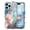 Blue, variant on CASEFIV for iPhone 16 Pro Max Case,Marble Pattern 3 in 1 Heavy Duty Shockproof Rugged Hard PC Soft Silicone Drop Protective Girls Women Cover,Light Purple