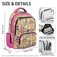 thumbnail image 7 of Jeiento School Backpack for Girls 8-14, 17-Inch Large Capacity Water-Resistant Polyester Bookbag with Multi-Pockets Patchwork Floral Back to School Gift for Kids Travel & Daily Use, 7 of 7