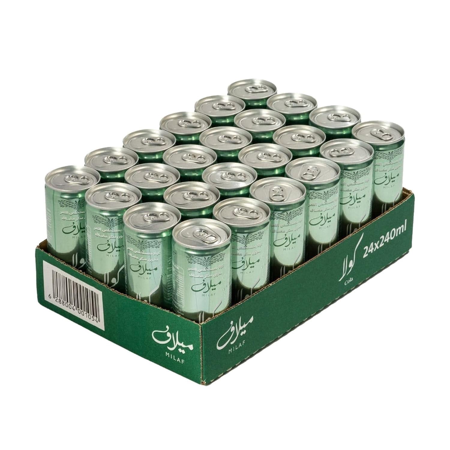 Milaf Date Cola - 8.1 fl oz |  Soda Soft Drink Made with Date Extract | Refreshing Non-Alcoholic Beverage  Pack of 24