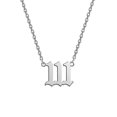 thumbnail image 1 of Numéro d'Ange Collier Argent/or Numérologie en Acier Inoxydable Bijoux, 1 of 4