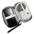 thumbnail image 2 of Organizador Electrónico de Doble Capa, Bolsa Portátil Impermeable para Cables, Color Negro 7.48"x4.72"x1.38", 2 of 6