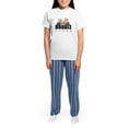 thumbnail image 4 of CafePress - Doodle Lover Women's Light Pajamas - Women's Short Sleeve Print T-Shirt and Pants Light Cotton Pajama Set, 4 of 7