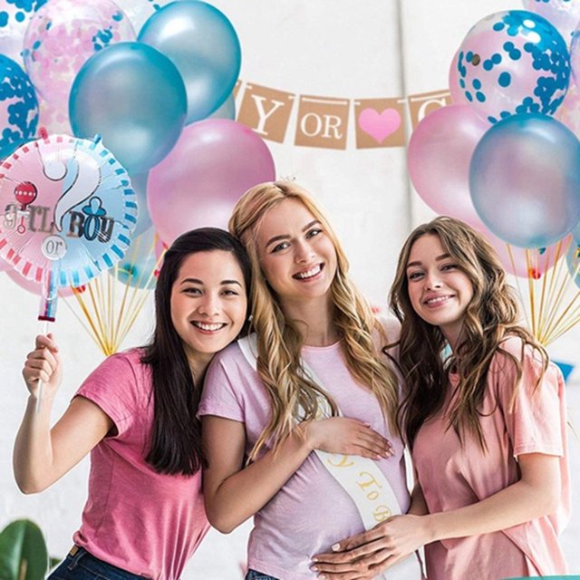 91PCS Baby Gender Reveal Complete Party Supplies Decorations Set Baby Shower