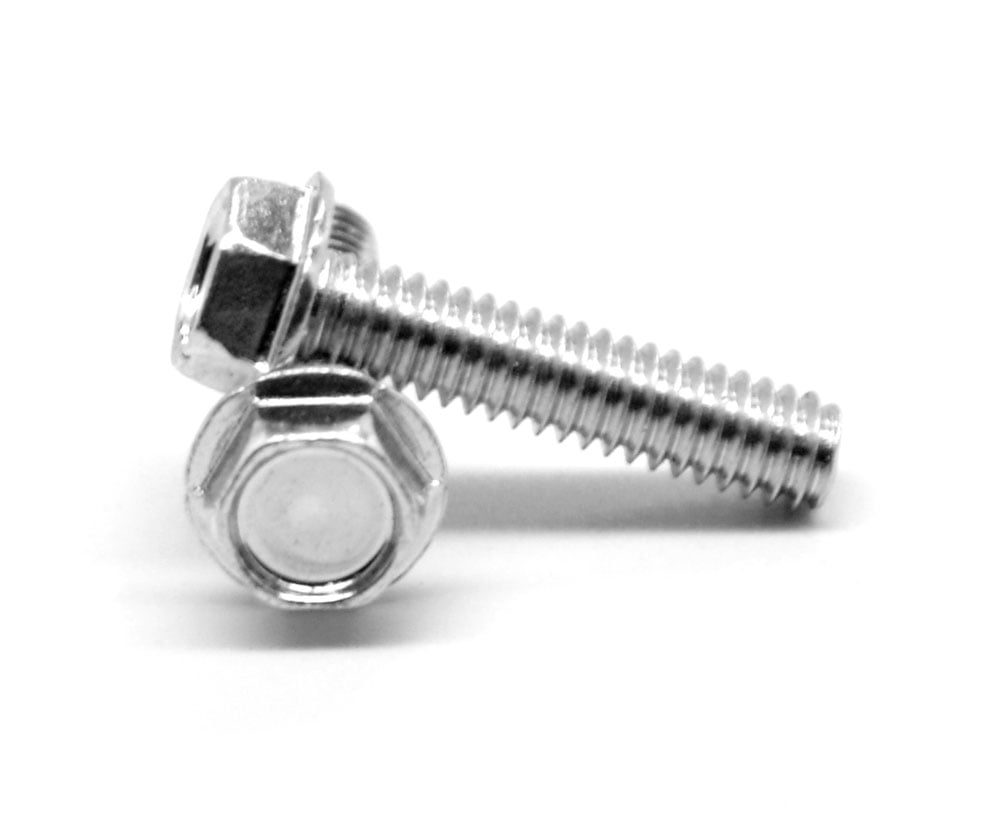 Zinc Plated Hex Washer Head Pack of 5 3/8-16 Thread Size 2 Length Steel Thread Rolling Screw for Metal 