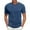 Dark Blue, variant on JGNGSHN Men's Round Neck Solid Color T-Shirt, Comfortable Slim Fit Short Sleeve Casual Shirt