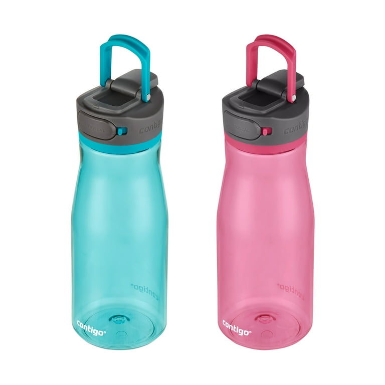  Contigo Cortland Spill-Proof Water Bottle, BPA-Free Plastic  Water Bottle with Leak-Proof Lid and Carry Handle, Dishwasher Safe,  Licorice, 24oz : Sports & Outdoors
