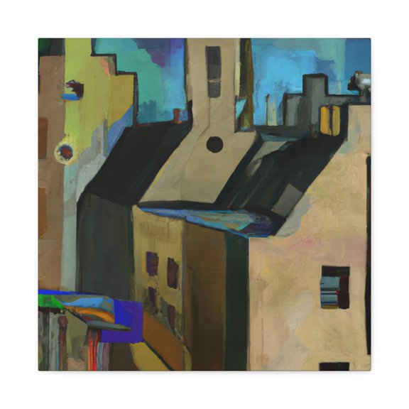 Bauhaus in Fauvist Hues - Canvas
