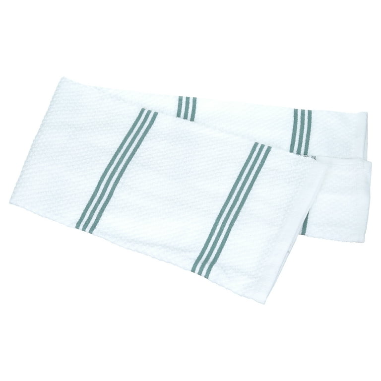 Kitchen Towel Set of 6 Cotton Dish Towels Blue/white Cotton 