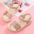thumbnail image 5 of MEZZALL Toddler Girls Sandals For Everyday Wear Adjustable Hook And Loop Strap Comfortable Lightweight Casual Footwear For Kids Outdoor Play Spring Summer Soft Baby Wear, 5 of 7