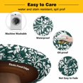 thumbnail image 3 of Elastic Fitted Round Tablecloth, Dark Green Spring Floral Waterproof Stretch Table Cover for 45"-54" Tables, Farmhouse Flowers Elegant Pastoral Washable Outdoor Tablecloths for Patio, Picnic, Camping, 3 of 9