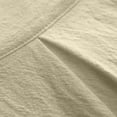 thumbnail image 4 of Men's Short Elbow Sleeve Collared Neck Faux Linen Casual Blouse, Summer Fall M, 4 of 9
