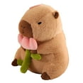 thumbnail image 2 of Regalos de felpa de animales de peluche de capibara, decoración de coche de 30 cm, juguete para dormir de acompañamiento para adultos, niños, niños,, 2 of 9