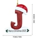 thumbnail image 3 of Adornos navideños, adornos navideños, regalos navideños, 26 letras, decoración para árbol de Navidad, adornos colgantes para árbol de Navidad, adornos navideños personalizados, decoración navideña, de, 3 of 6