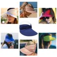 thumbnail image 5 of Sombrero para el sol Harhinhe para mujer, gorra con visera de ala ancha para playa, deportes, golf, senderismo, deportes al aire libre, gorra vacía, 5 of 5