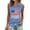 z0-Blue, variant on 250th Anniversary USA Tank Top Zipper V Neck Patriotic Sleeveless Shirt 1776-2026 250 Years 250 Anniversary USA Shirt Women