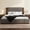 Grey, variant on Harper & Bright Designs King Size Upholstered Platform Bed with Oversize Extended Wood Headboard, Modern Velvet Bed Frame with Wood Base for Bedroom, White