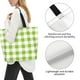 thumbnail image 3 of Easygdp White Green Plaid Bolsas Tote para Mujer, Bolsos de Hombro para Viaje, Bolsos de Mano de Gran Capacidad para Compras y Trabajo, 3 of 8