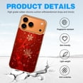 thumbnail image 4 of Case For Apple iPhone Air / 17 Pro / 17 Pro Max Series Case, Slim Thin Transparent Flexible Clear TPU Shockproof Phone Case For iPhone 17 Series, Christmas Snowflakes Red (8), 4 of 6