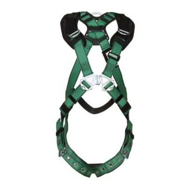 Back & Hip D-Rings, Tongue Buckle Leg Straps V-Form Harness, Extra Large