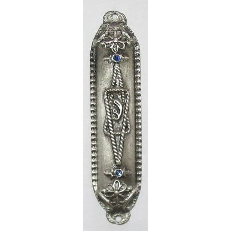 10 Commandments Mezuzah - 24k Gold Plated, 2.7" Size, Jewish Judaica From Israel