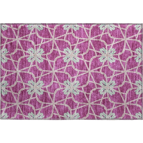 Dalyn Rugs Premium Machine Washable Mayfield AMF958 Blush 1'8" x 2'6" Rug