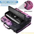 thumbnail image 6 of Pink-rose Butterflies Printed Zipper Binder with Handle&Shoulder Strap 2 inch 3 Ring 500+300 Sheet Capacity File Folder Organizer, 6 of 8