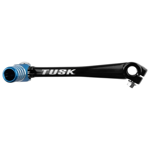 Tusk Folding Shift Lever Black/Blue Tip - Fits: Yamaha PW80 YZinger 1983-2006