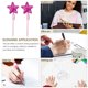 thumbnail image 3 of Houderco 5Ud Bolígrafo De Gel Con Purpurina Estrella Rosa Material PU Para Escritura Creativa En Casa, 3 of 6