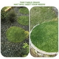 thumbnail image 2 of Miangastore Artificial Grass Mat Green Fake Grass Turf Tile Placemat Round Fake Grass Pad Multi-Use Grass Mat, 2 of 9