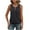 Black, variant on Timegard Womens Tank Tops Eyelet Keyhole Neck Solid Color Dressy Casual Comfy Sleeveless Tee Summer