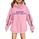thumbnail image 3 of Moonsky Sudadera con capucha y cordón HUNTRX, estampado de grupo de chicas coreanas, jersey corto, suave y cómodo, top de manga larga para primavera y otoño. Rosa 140, 3 of 3
