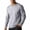 Gray, variant on Men's Thermal Undershirt, Round Neck Long Sleeve Base Layer, Winter Casual Inner Wear Or Outer Wear T-Shirt For Men Yellow XL
