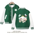 thumbnail image 4 of Sanrios Kawaii Anime Cinnamoroll lindo uniforme de béisbol de dibujos animados para niñas primavera otoño nueva chaqueta superior para niños regalo de cumpleaños, 4 of 4