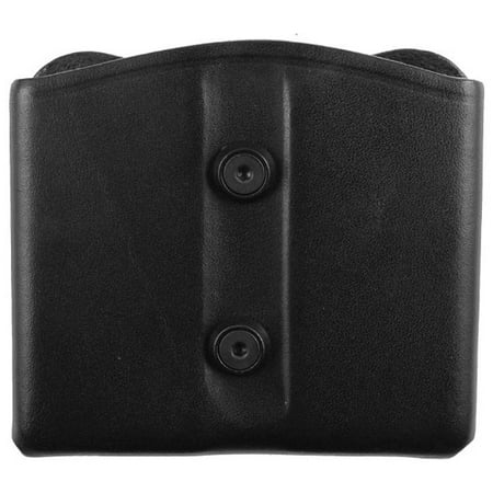 Blackhawk Leather Magazine Pouch Double Mag Single Stack Black