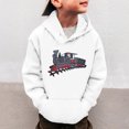 thumbnail image 2 of CONFREE Toddler Boys Hoodie Long Sleeve Boys Pullover Hoodies Cartoon Train Soft Fall Winter Hooded Sweatshirt, 2 of 5