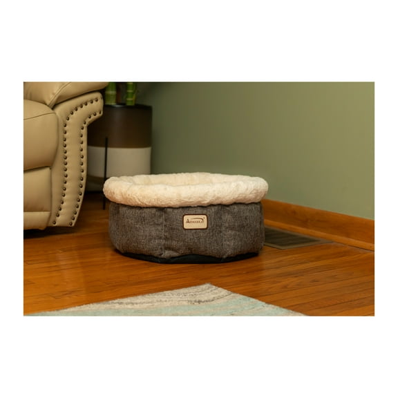 Armarkat Deep Cat Bed, Cuddle Cup Round Cat Cave, Basket Winter Bed for Small Pets