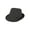 Black, variant on Pinstripe Lightweight Fedora Hat , Black Small/Medium