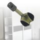 thumbnail image 4 of 2pcs Alloy Ceiling Mounted Bracket Corner Wardrobe Rod Clothes Rail Lever Holder, 4 of 5