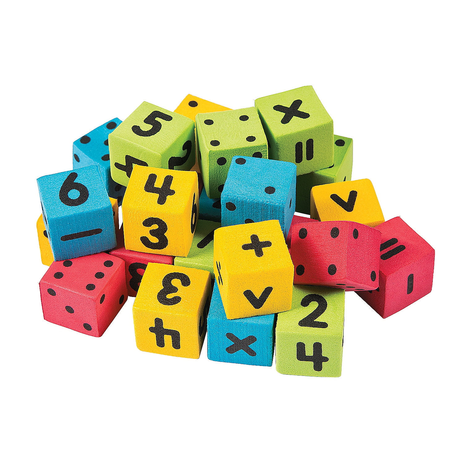 Mini Foam Math Dice Educational 144 Pieces
