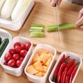 thumbnail image 6 of Plastic Food Containers with Removable Drain Plate and Lid, Food Storage Container, Stackable Portable Freezer Storage Containers - Tray to Keep Fruits, Vegetables, Meat and More, 6 of 6