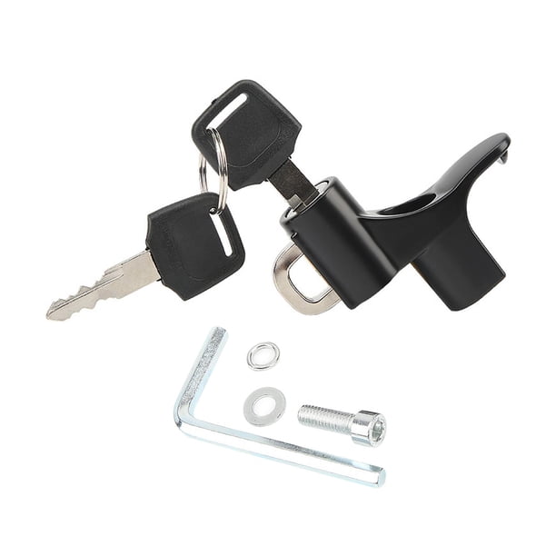 Hardware De Montaje De Bloqueo De Casco De Motocicleta Con 2 Llaves De Bloqueo De Seguridad De Casco