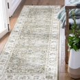 thumbnail image 1 of RUGKING Foldable Print Runner Rug 3'x10' Vintage Floral Area Rug Taupe Rug Non-Slip Indoor Rug for Kitchen Bathroom Etryway Bedroom Living Room, 1 of 6