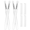thumbnail image 2 of 4 pinceles portátiles de silicona para labios, aplicadores de lápiz labial y pinceles para sombras de ojos., 2 of 7