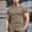 Khaki, variant on WIZUTIZ Mens Muscle Fit Dress Shirts Athletic Slim Fit Short Sleeve Moisture Wicking Summer Tops Surprises