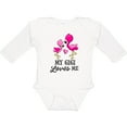 thumbnail image 3 of Inktastic My Gigi Loves Me with Two Flamingos Boys or Girls Long Sleeve Baby Bodysuit, 3 of 5